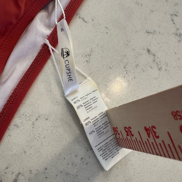 Cupshe Marsala twisted high waisted bikini bottoms Size Medium swim suit - Picture 3 of 9